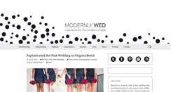 Desktop Screenshot of modernlywed.com