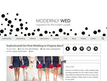 Tablet Screenshot of modernlywed.com